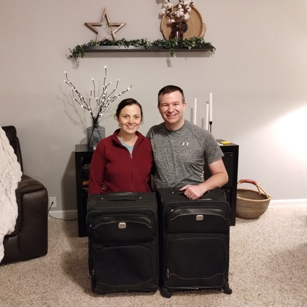 saying goodbye to old luggage